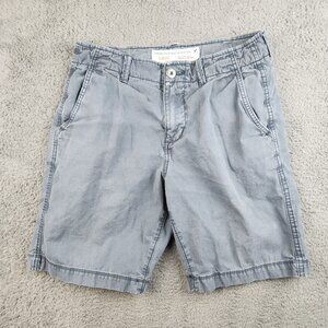 American Eagle AE 9" Classic At the Knee Lived-In Shorts Men's Size 30 Blue Y2K